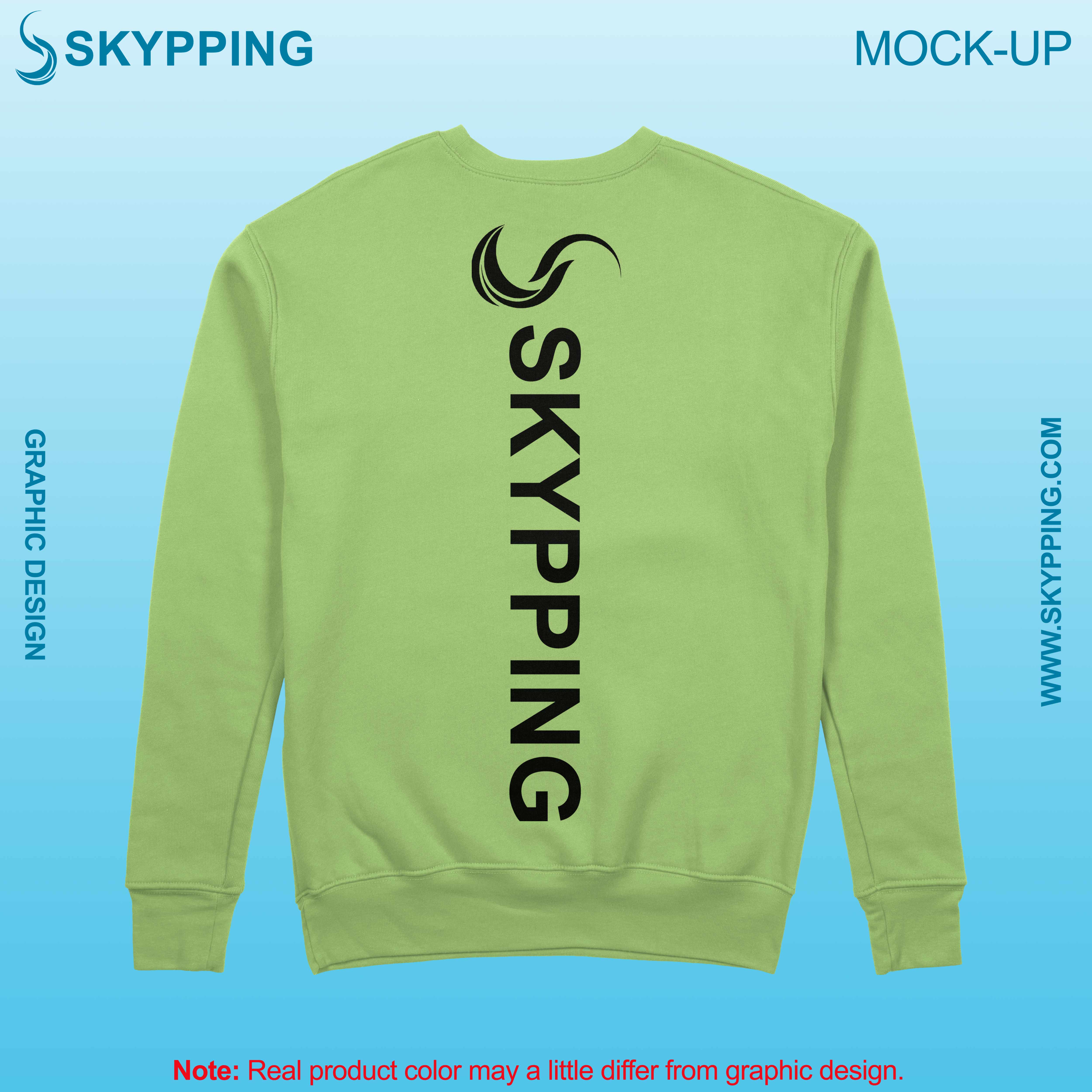 Sweatshirt with set-in style sleeve